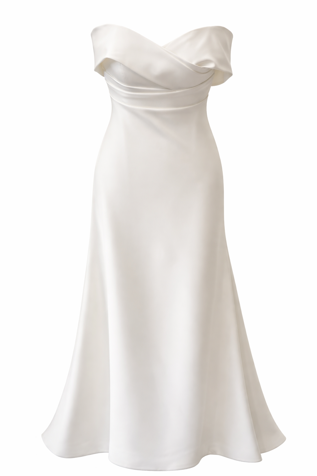 Formal gown — navy blue ruched spaghetti strap dress
